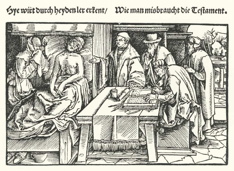The Will (gravering) av Hans (after) Burgkmair