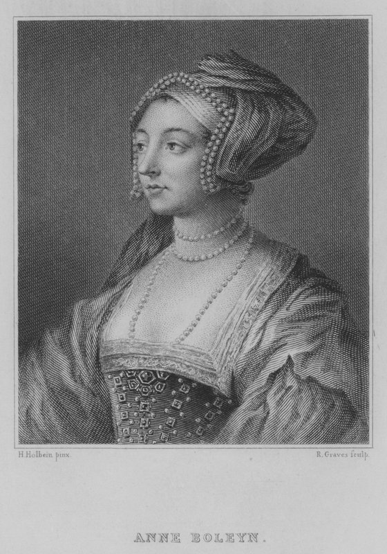 Anne Boleyn (gravering) av Hans (after) Holbein the Younger