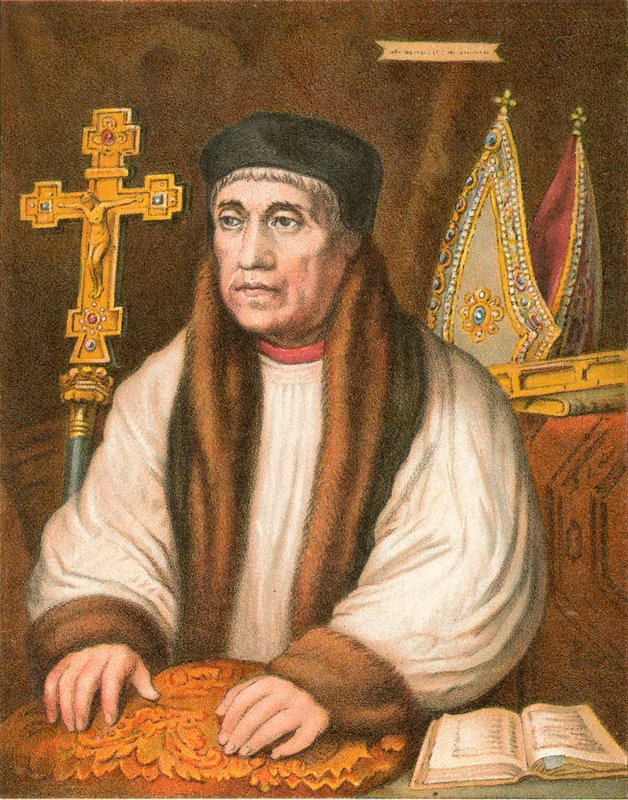 Erkebiskop Warham av Hans (after) Holbein the Younger
