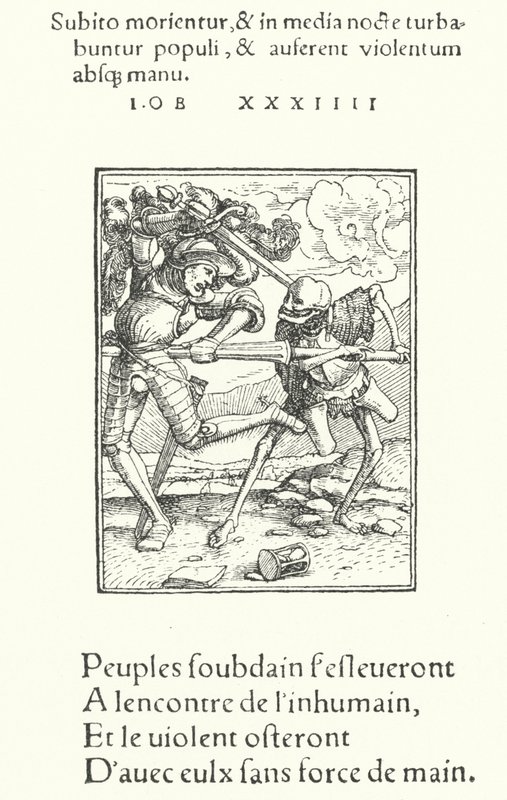 Den væpnede ridderen (gravering) av Hans (after) Holbein the Younger