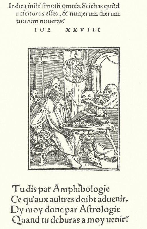 Astrologen (gravering) av Hans (after) Holbein the Younger