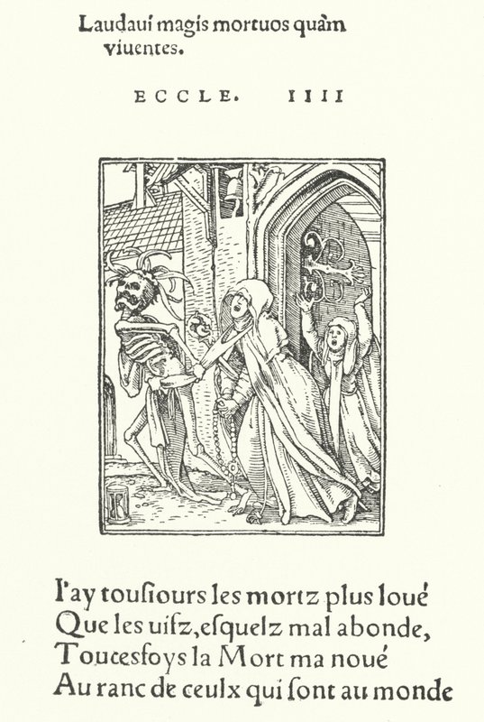 The Lady Abbess (gravering) av Hans (after) Holbein the Younger