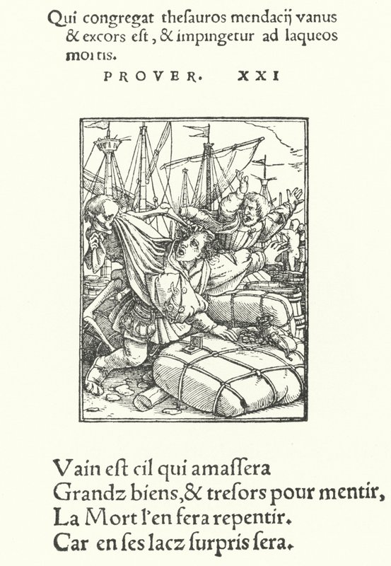 Kjøpmannen (gravering) av Hans (after) Holbein the Younger