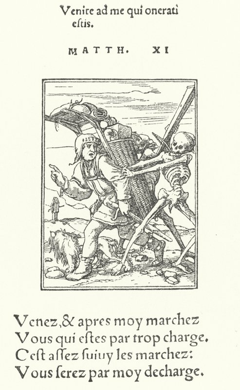 The Pedlar (gravering) av Hans (after) Holbein the Younger