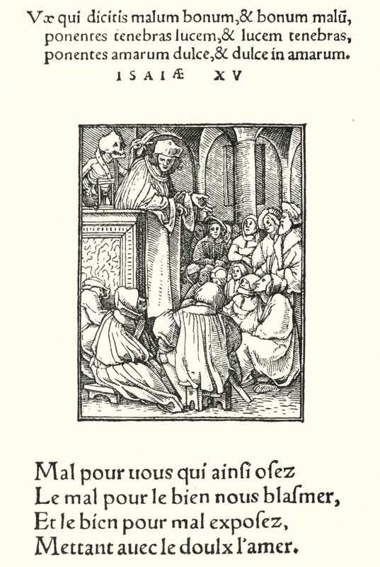 Predikeren (gravering) av Hans (after) Holbein the Younger