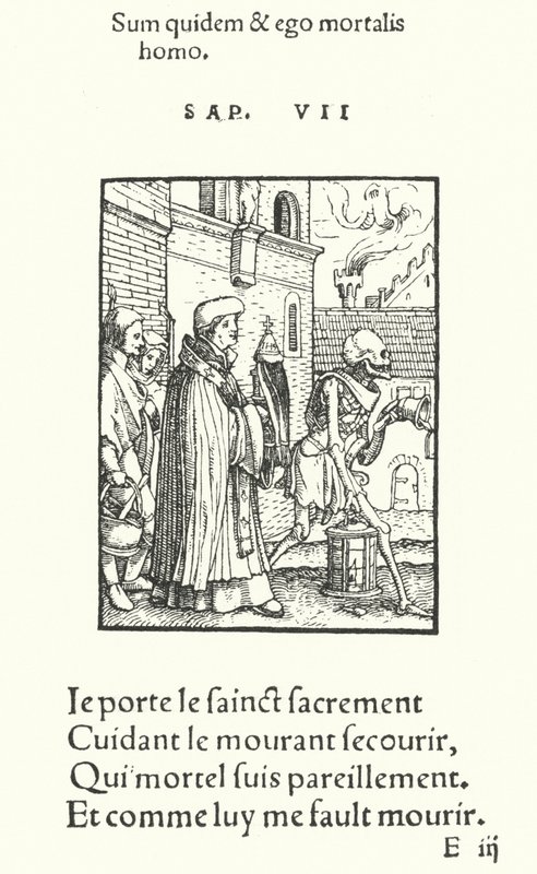 Presten (gravering) av Hans (after) Holbein the Younger