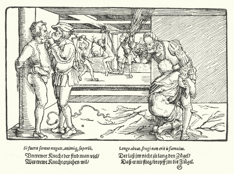 Straffen for tjenere av Hans Burgkmair
