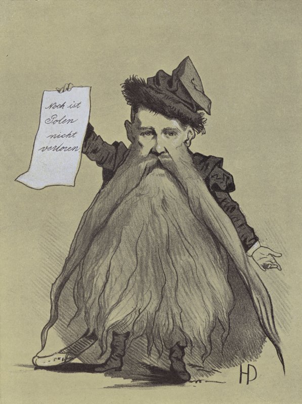Karikatur av den polske patrioten Franciszek Smolka av Hans Canon