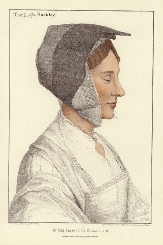Anne Berkeley, baronesse Berkeley (akvatint) av Hans Holbein der Jüngere