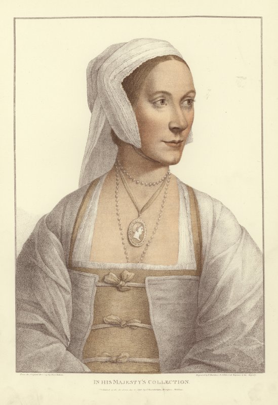Anonym kvinne (akvatint) av Hans Holbein der Jüngere