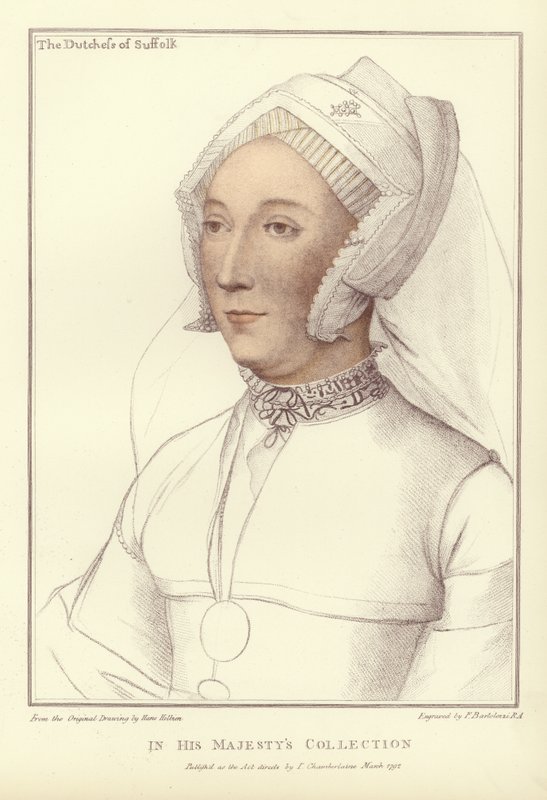 Hertuginne av Suffolk (akvatint) av Hans Holbein der Jüngere