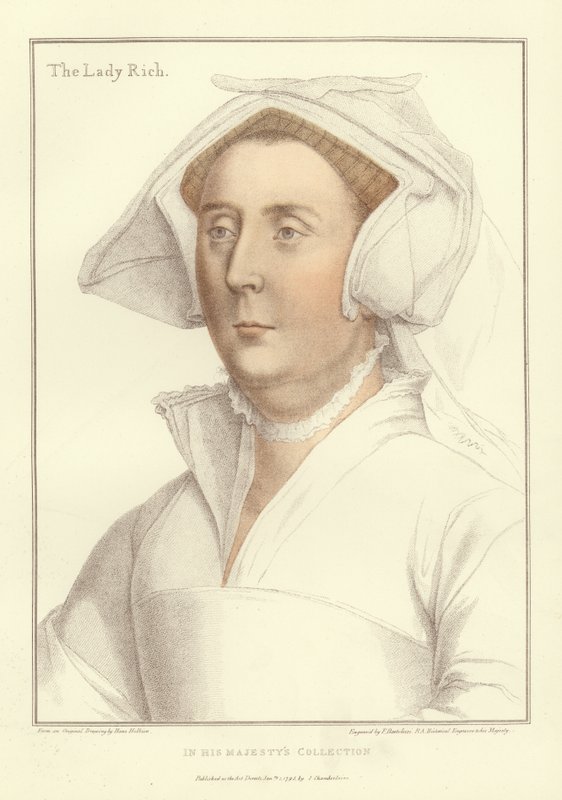 Elizabeth, Lady Rich (akvatint) av Hans Holbein der Jüngere