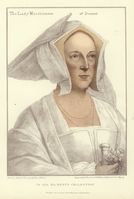 Frances, Marchioness of Dorset (akvatint) av Hans Holbein der Jüngere