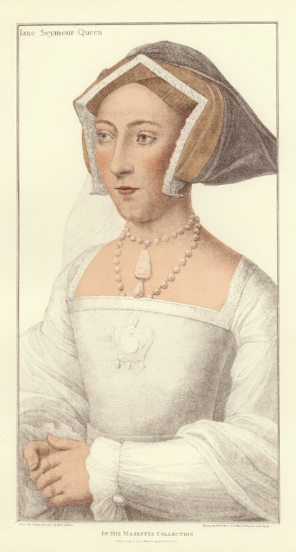 Jane Seymour, dronning av England (akvatint) av Hans Holbein der Jüngere