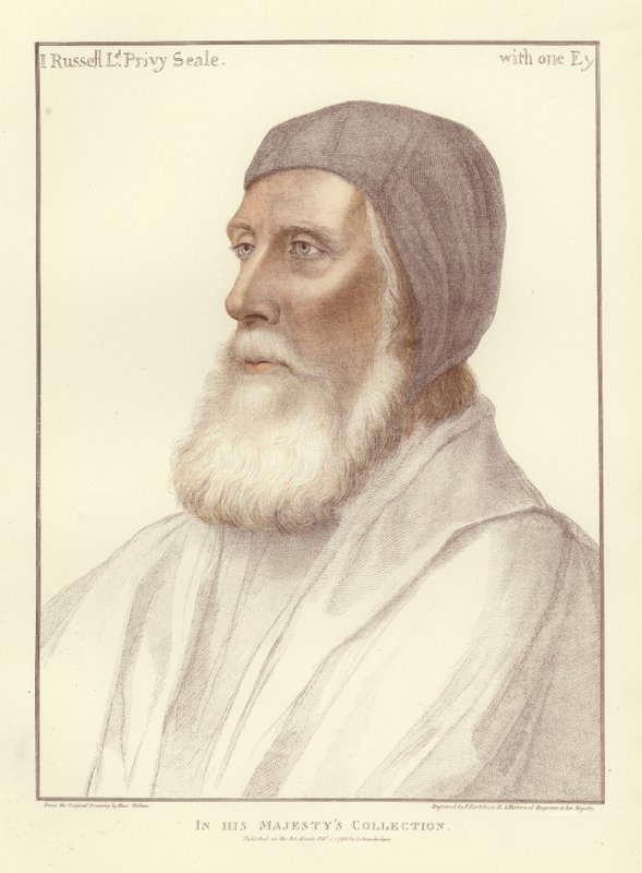 John Russell, jarl av Bedford (akvatint) av Hans Holbein der Jüngere