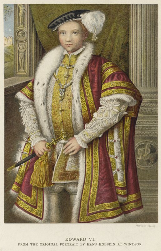 Kong Edward VI av England og Irland av Hans Holbein der Jüngere