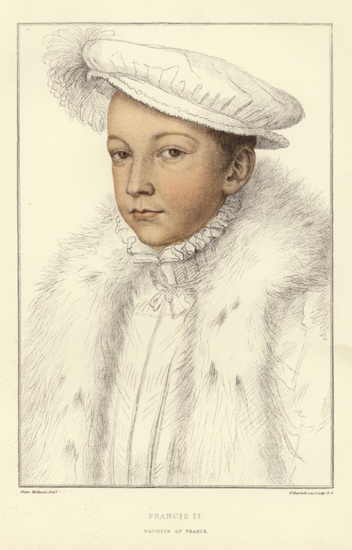 Kong Frans II av Frankrike (akvatint) av Hans Holbein der Jüngere