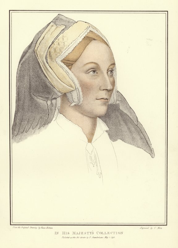 Margaret, Lady Elyot (akvatint) av Hans Holbein der Jüngere