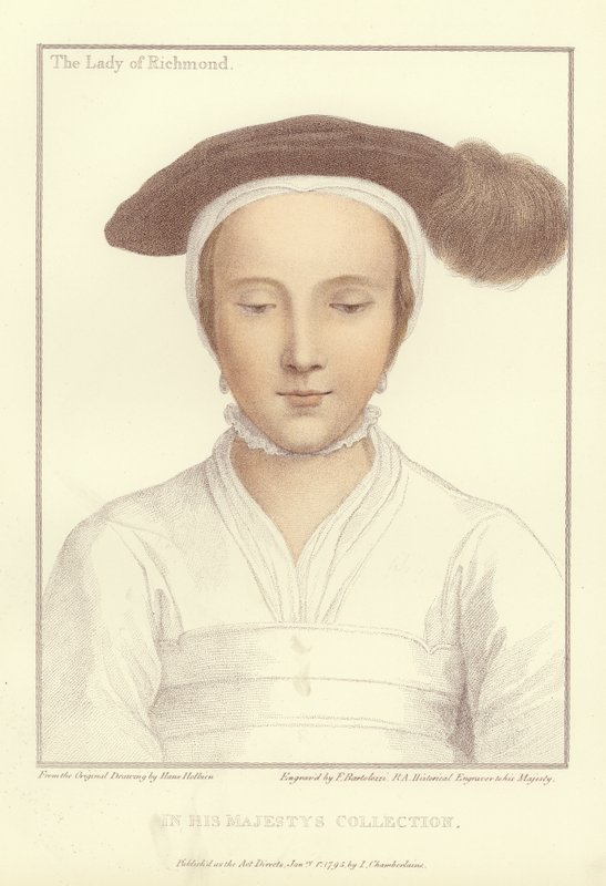 Mary FitzRoy, hertuginne av Richmond og Somerset (akvatint) av Hans Holbein der Jüngere