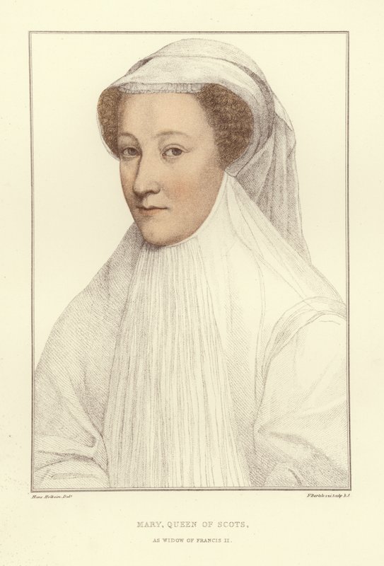 Mary, Queen of Scots (akvatint) av Hans Holbein der Jüngere