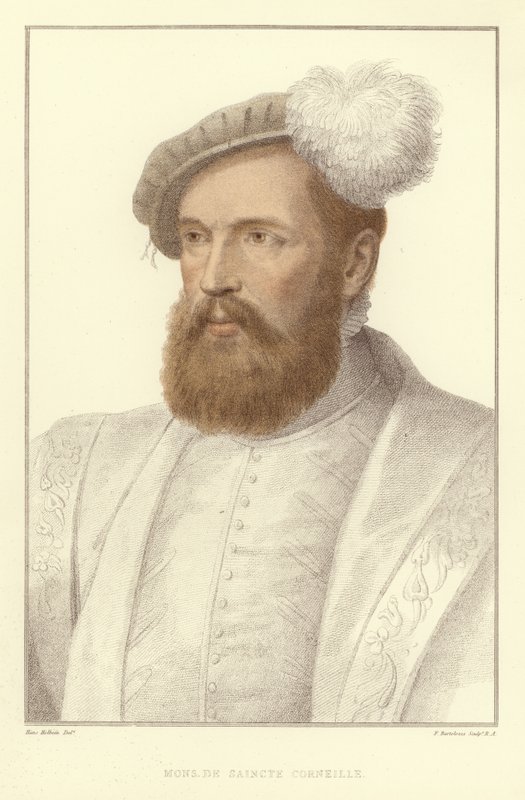 Monsieur De Saincte Corneille (akvatint) av Hans Holbein der Jüngere