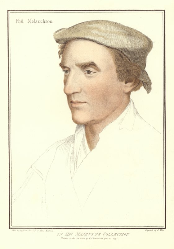 Philipp Melanchthon (akvatint) av Hans Holbein der Jüngere