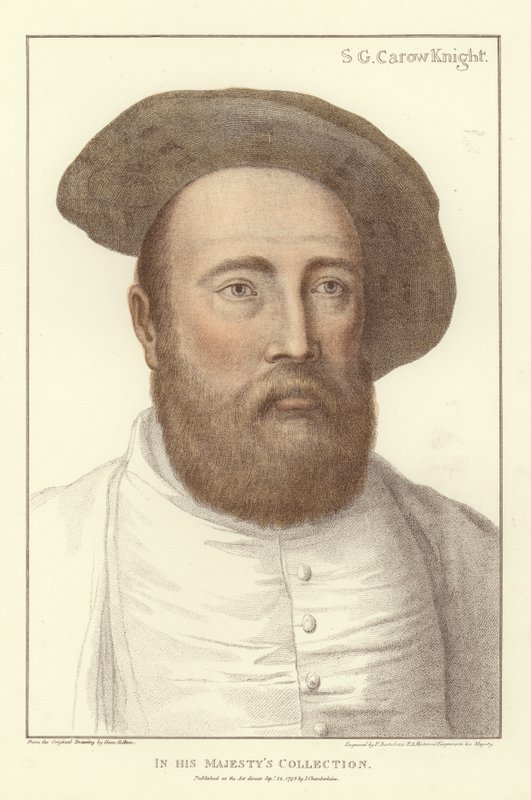 Sir George Carew (akvatint) av Hans Holbein der Jüngere