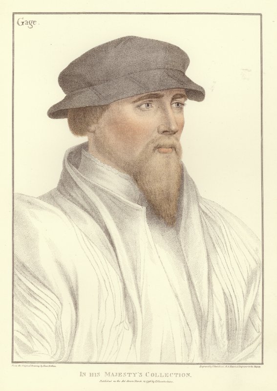 Sir John Gage (akvatint) av Hans Holbein der Jüngere