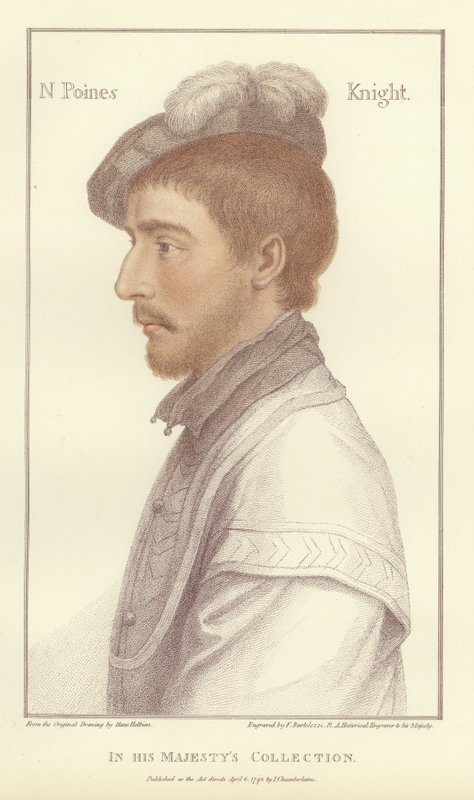 Sir Nicholas Poins (akvatint) av Hans Holbein der Jüngere