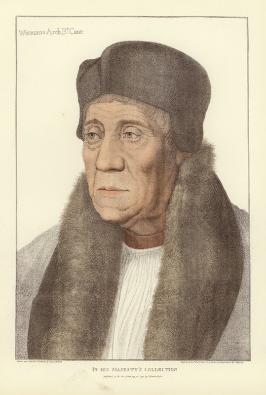 William Warham, erkebiskop av Canterbury (akvatint) av Hans Holbein der Jüngere