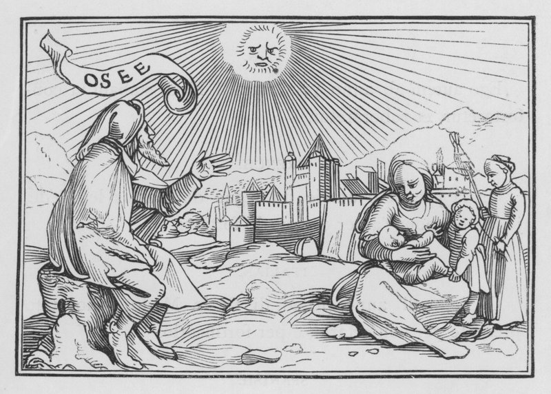 Hoseas profeti, Hosea I, 1 av Hans Holbein der Jüngere