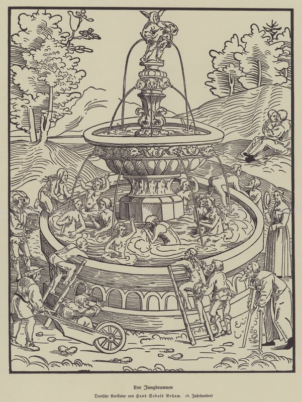 Ungdommens fontene, 1500-tallet av Hans Sebald Beham