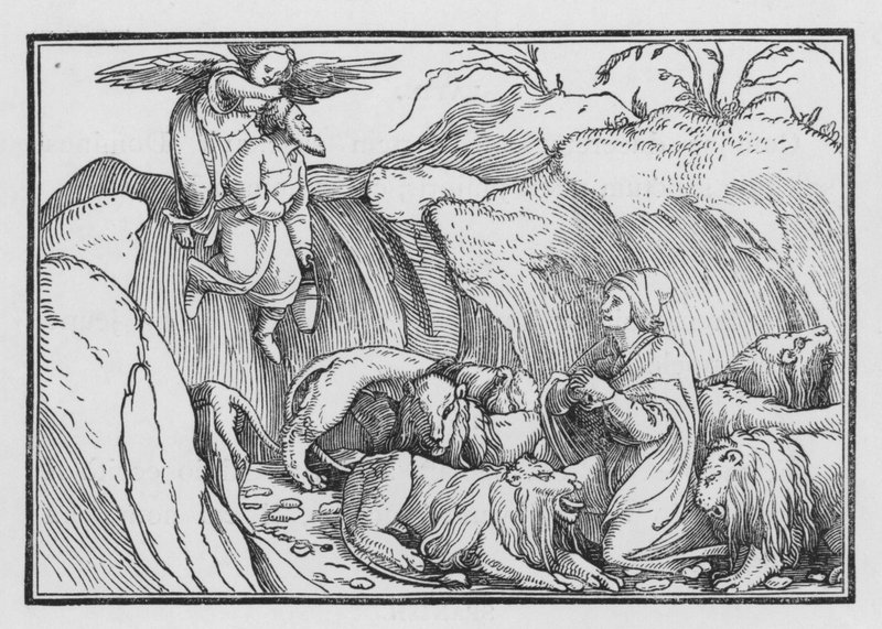Daniel i løvenes hule, Bel og dragen I, 36 av Hans after Holbein the Younger