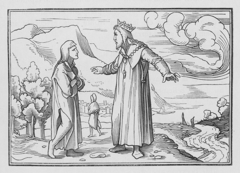 David Saveth Keilah, 1 Samuel XXIII, 5 av Hans after Holbein the Younger