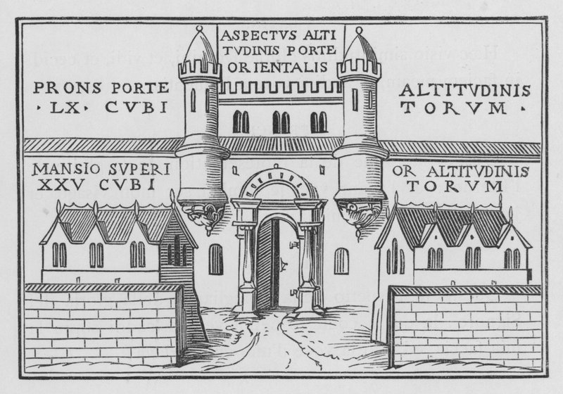 Ezekiels Vision of the Model of a City, Ezekiel XL, 2 av Hans after Holbein the Younger