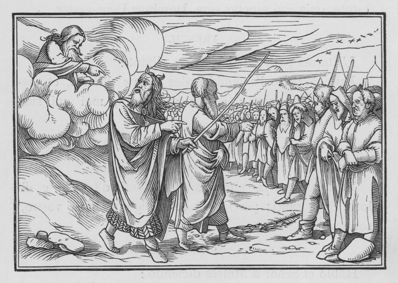 Gud befaler Moses å telle folket, Nummer I, 19 av Hans after Holbein the Younger