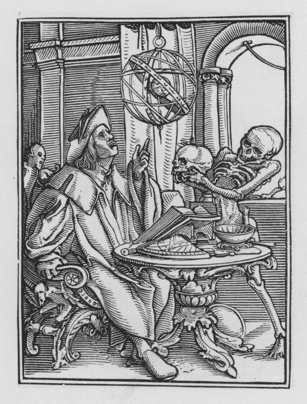 Holbeins Dødsdans: Astrologen av Hans after Holbein the Younger