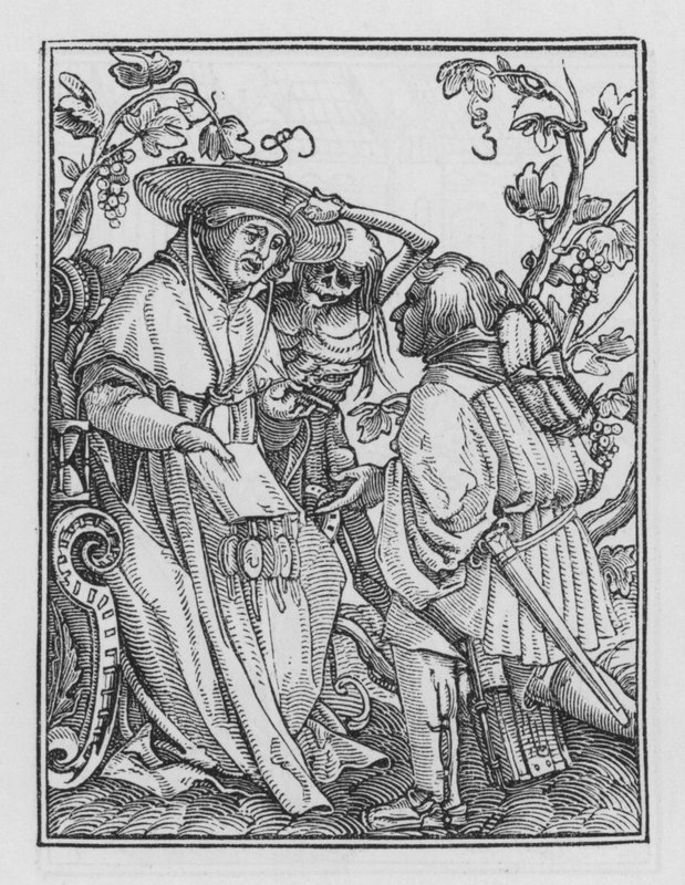 Holbeins Dødsdans: Kardinal av Hans after Holbein the Younger