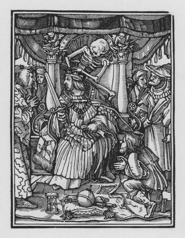 Holbeins Dødedans: Keiseren av Hans after Holbein the Younger