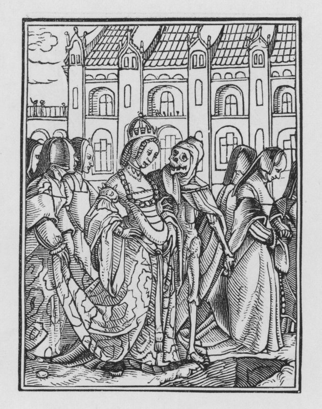Holbeins Dødedans: Keiserinnen av Hans after Holbein the Younger