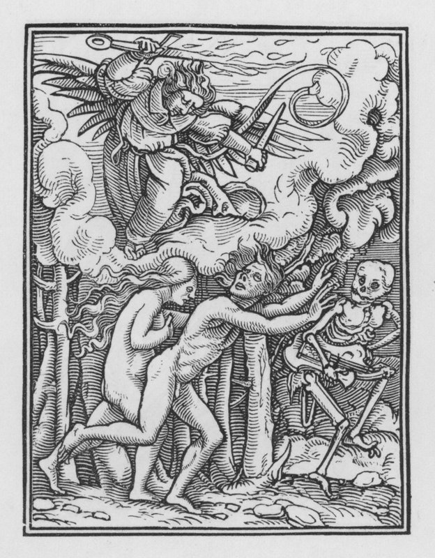 Holbeins Dødedans: Utvisningen av Hans after Holbein the Younger