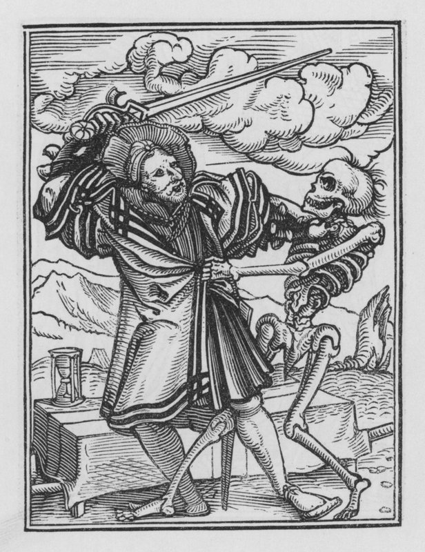 Holbeins Dødedans: The Gentleman av Hans after Holbein the Younger