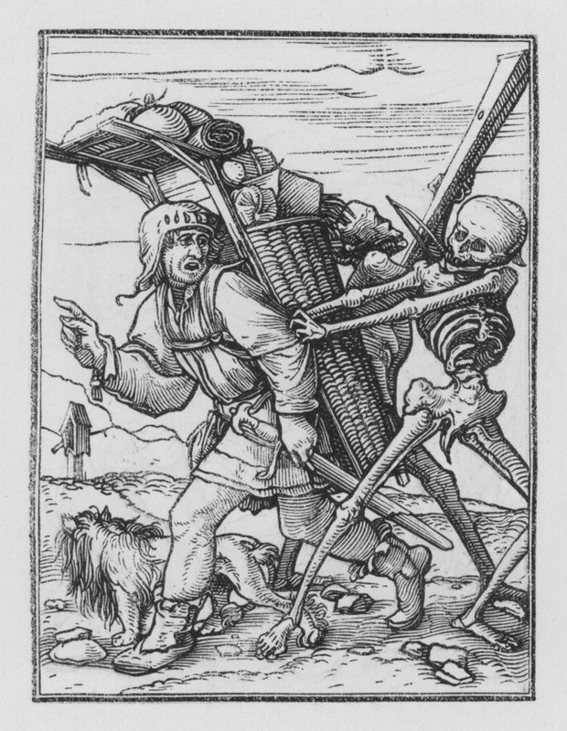 Holbeins Dødsdans: The Pedlar av Hans after Holbein the Younger