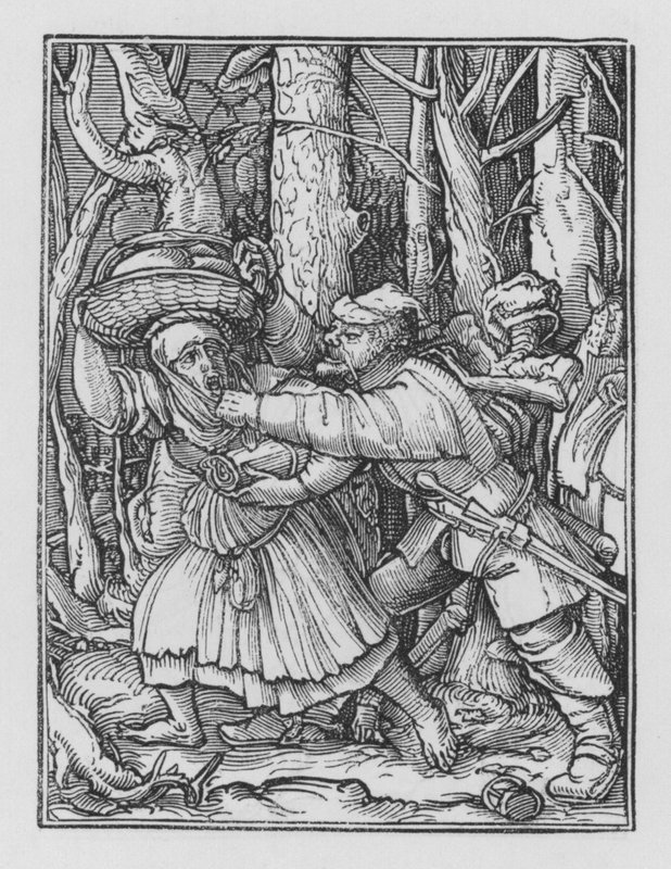 Holbeins Dødedans: Røveren av Hans after Holbein the Younger