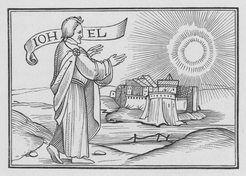 Joel forutsier ødeleggelsen av Jerusalem, Joel I, 14 av Hans after Holbein the Younger