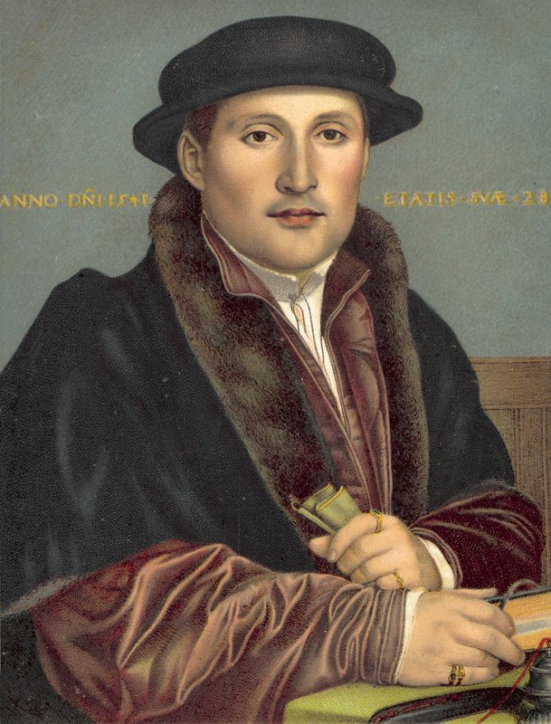 Portrett av en gentleman av Hans after Holbein the Younger