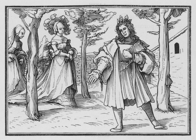 Kirkens kjærlighet til Kristus, Salomos høysang I, 14 av Hans after Holbein the Younger
