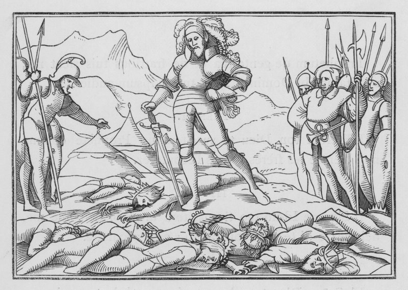 Thirty and One Kings Smitten av Joshua, Joshua XII, 7 av Hans after Holbein the Younger
