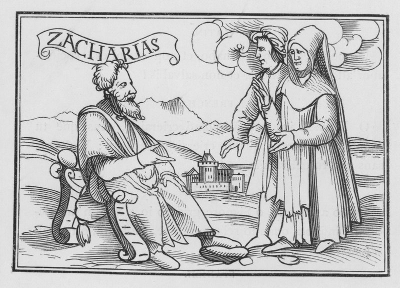 Sakarja formaner til omvendelse, Sakarja I, 3 av Hans after Holbein the Younger