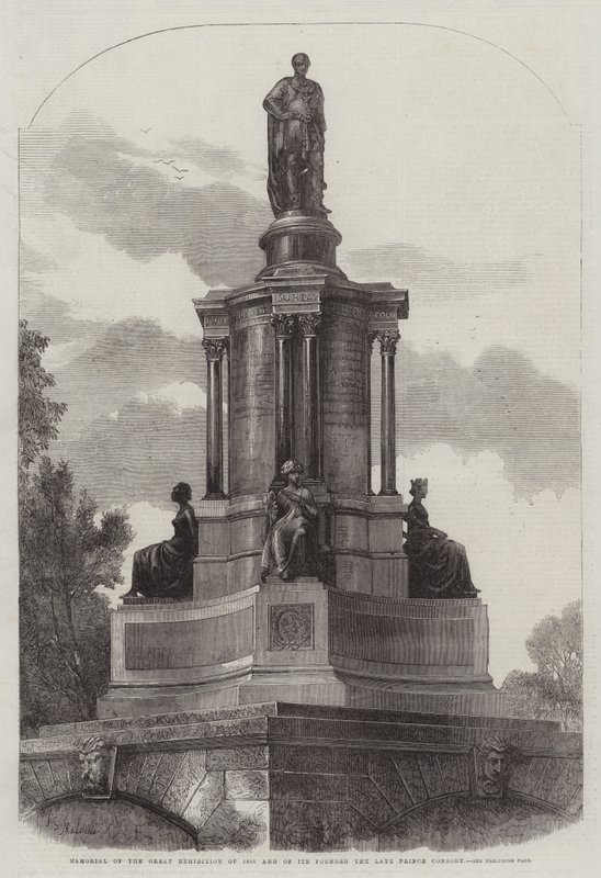 Minnesmerke for den store utstillingen i 1851 og grunnleggeren av den avdøde prinsgemalen av Harden Sidney Melville